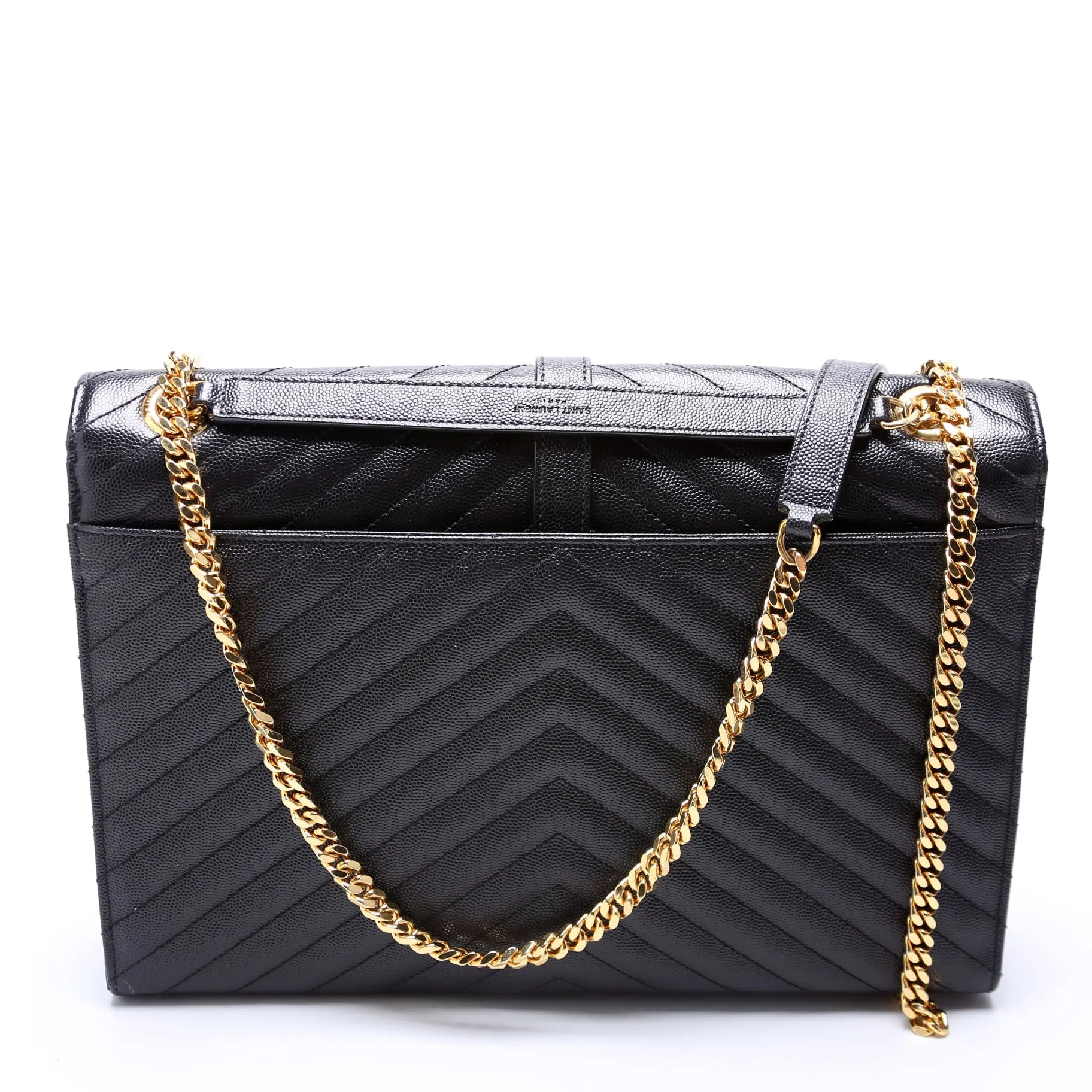 396910 Envelope Chevron Large Black
