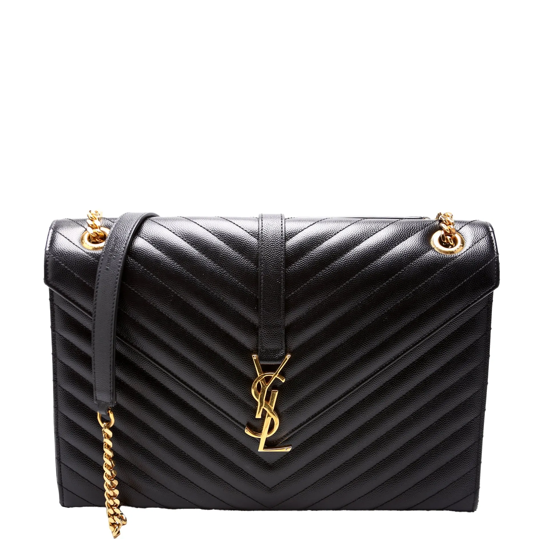 396910 Envelope Chevron Large Black