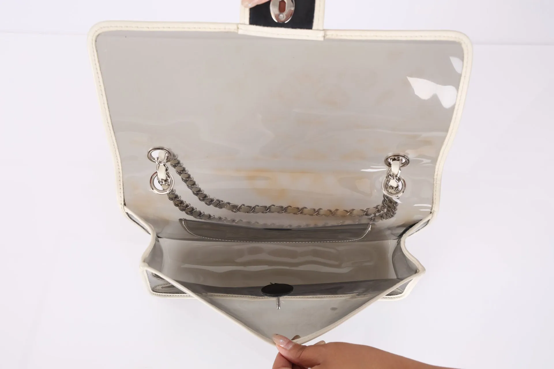Chanel 2007 Transparent Heart Classic Flap