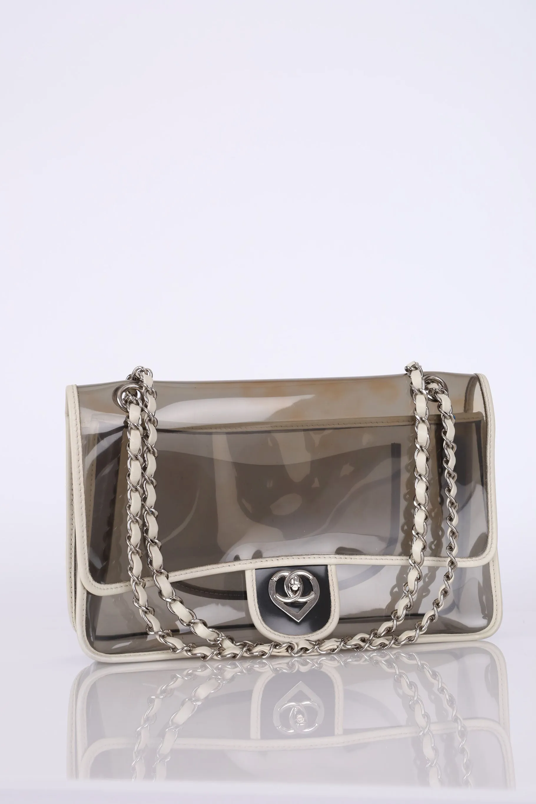 Chanel 2007 Transparent Heart Classic Flap
