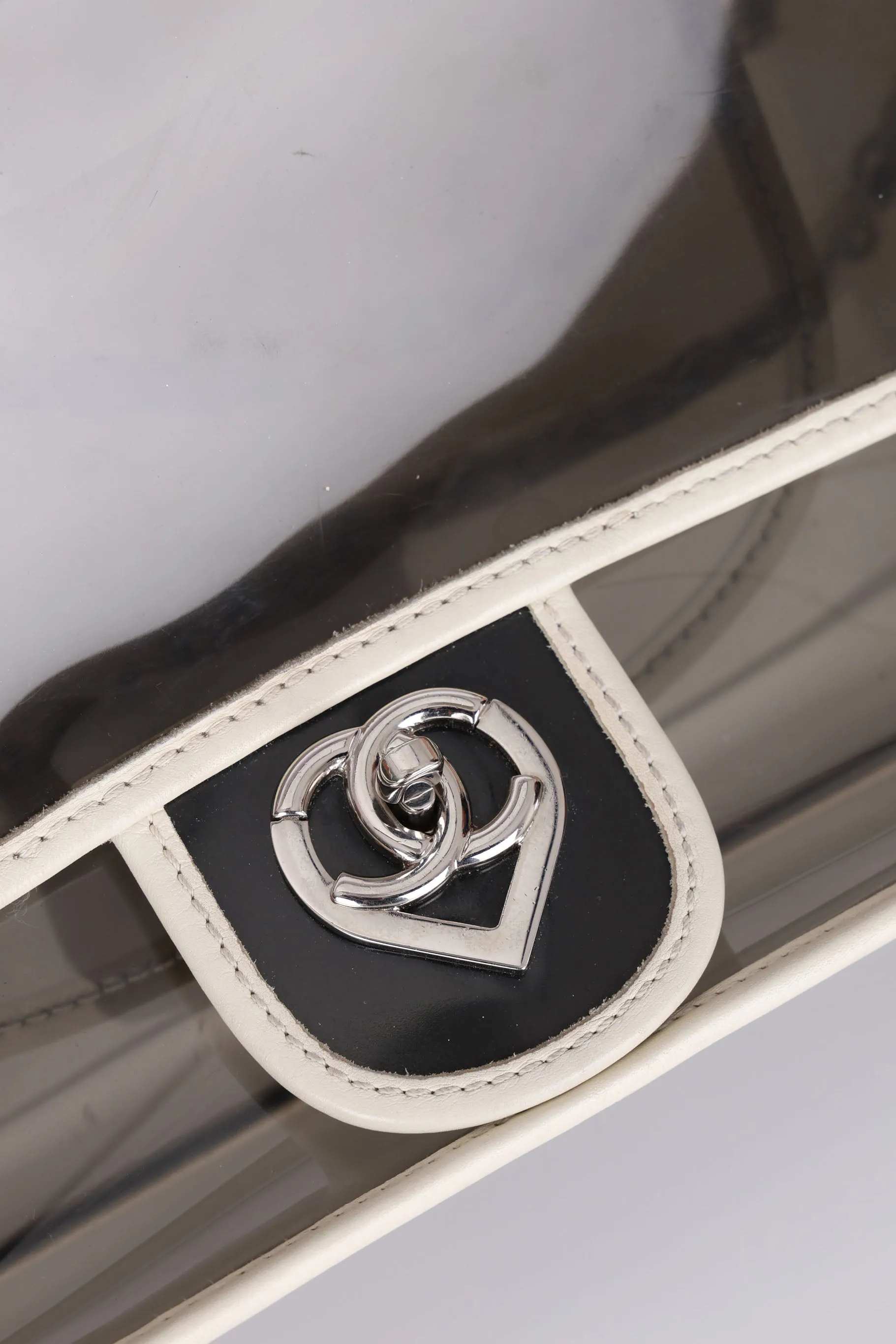 Chanel 2007 Transparent Heart Classic Flap