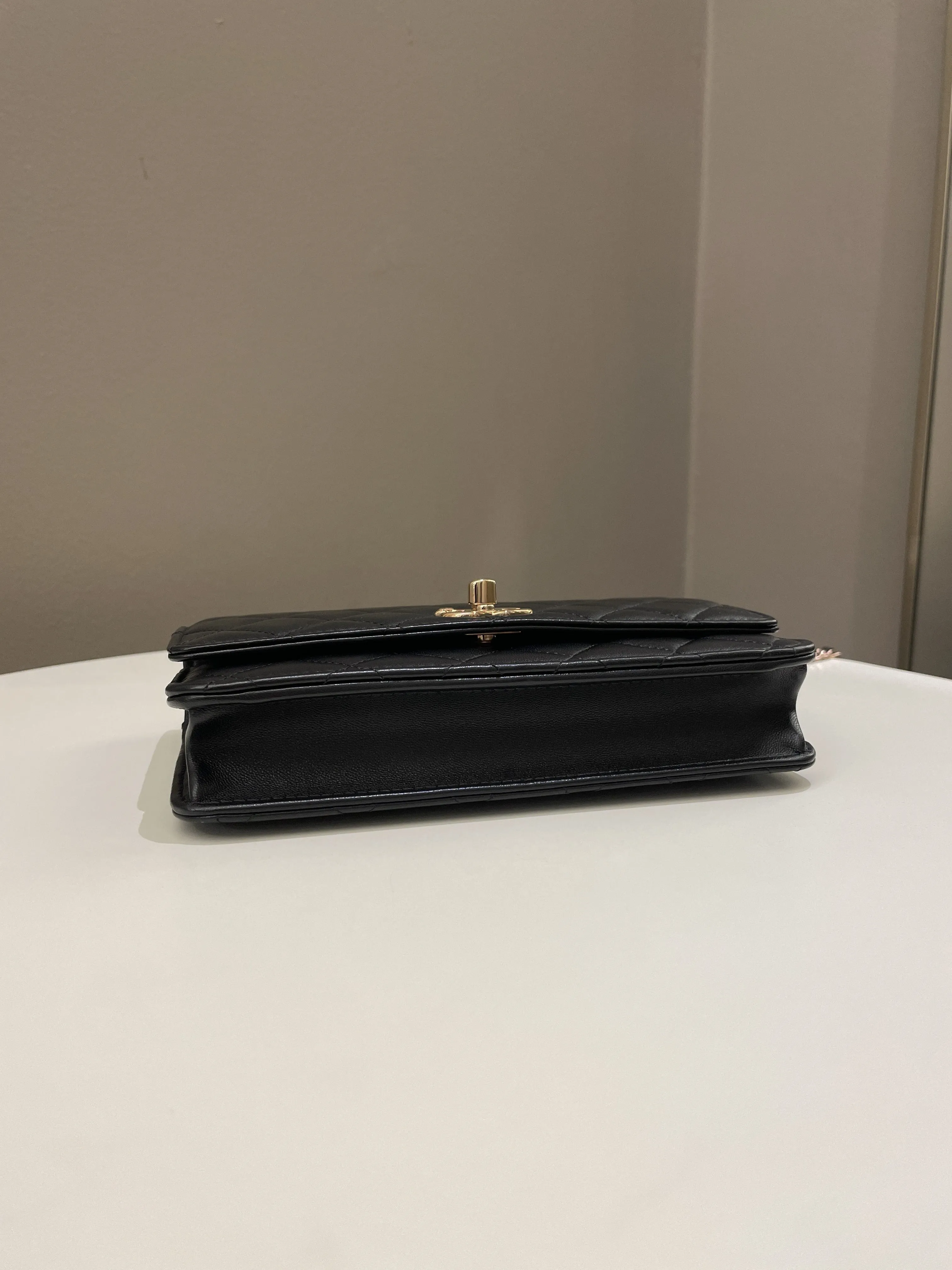 Chanel Trendy CC Wallet On Chain Black Lambskin