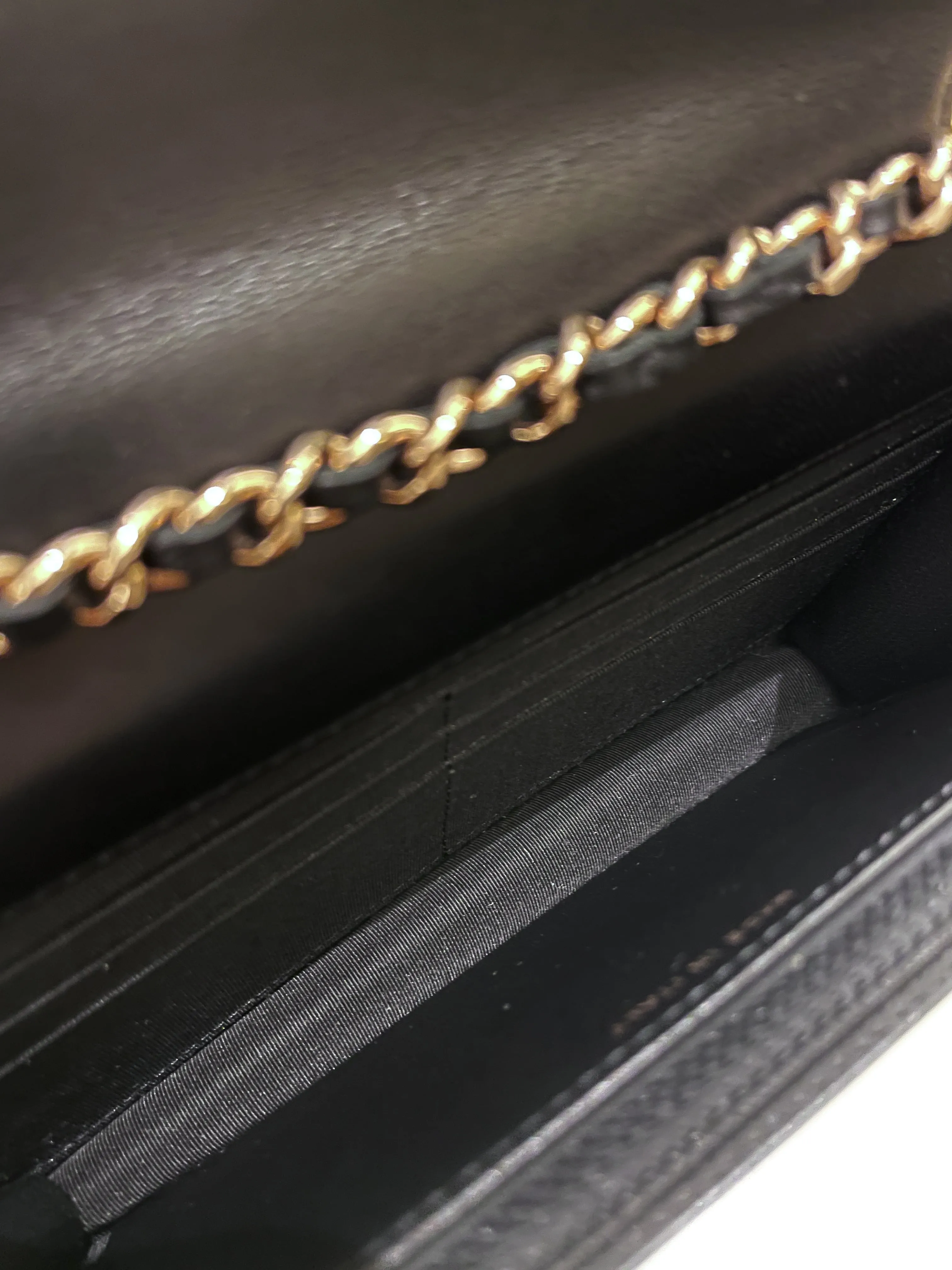 Chanel Trendy CC Wallet On Chain Black Lambskin