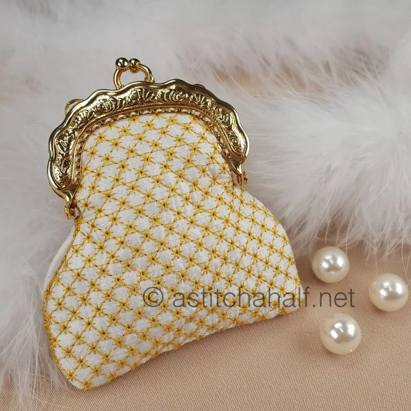 Chrysanthemum Coin Purse with Metal Clip