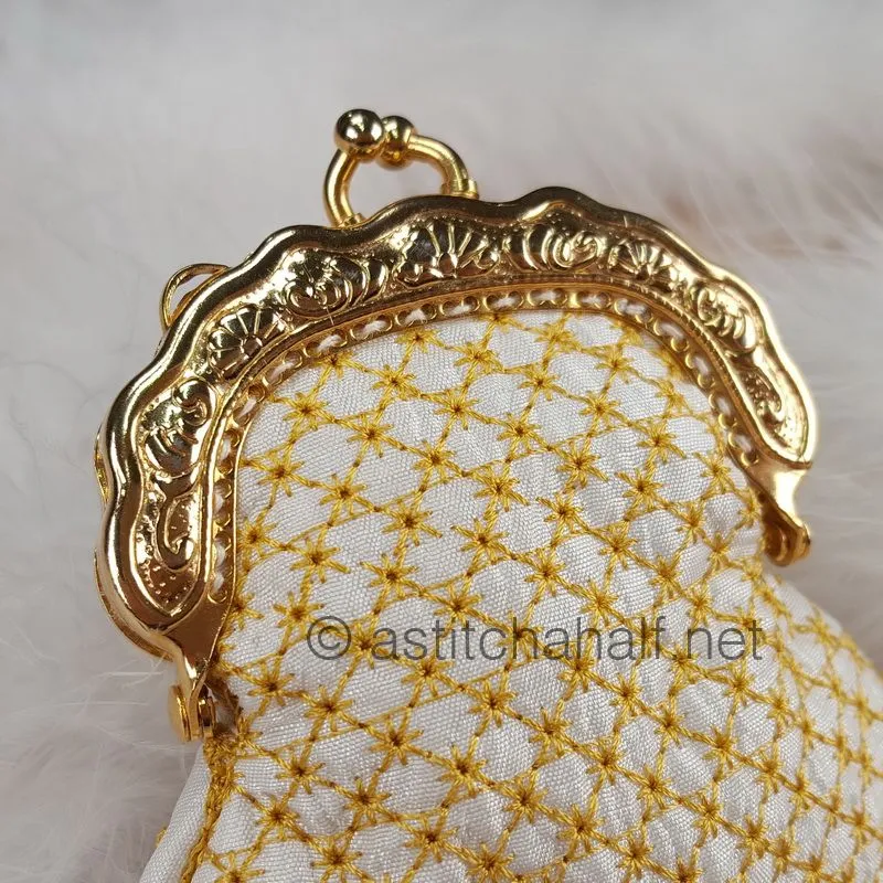 Chrysanthemum Coin Purse with Metal Clip