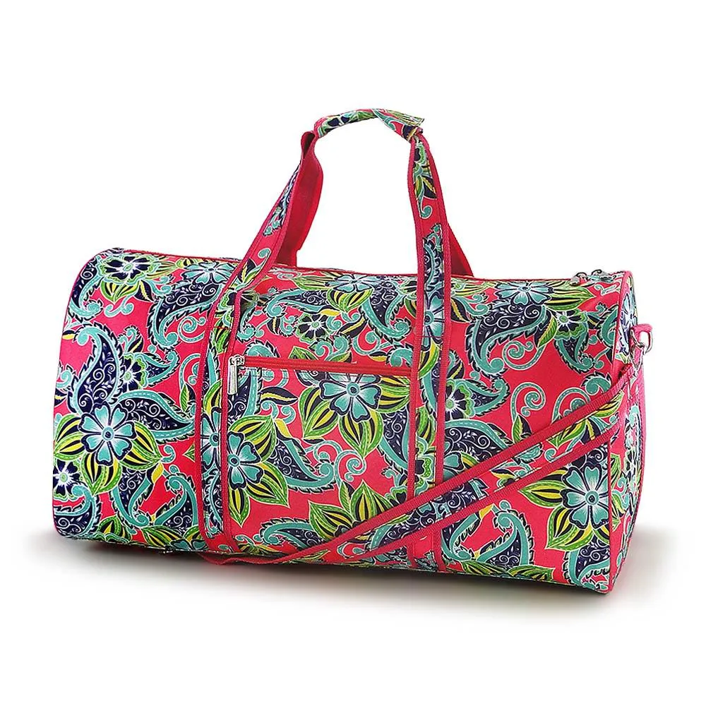 K400 | PORTABLE LARGE DUFFEL BAG - PAISLEY & FLORAL