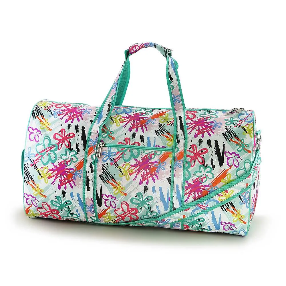 K400 | PORTABLE LARGE DUFFEL BAG - PAISLEY & FLORAL