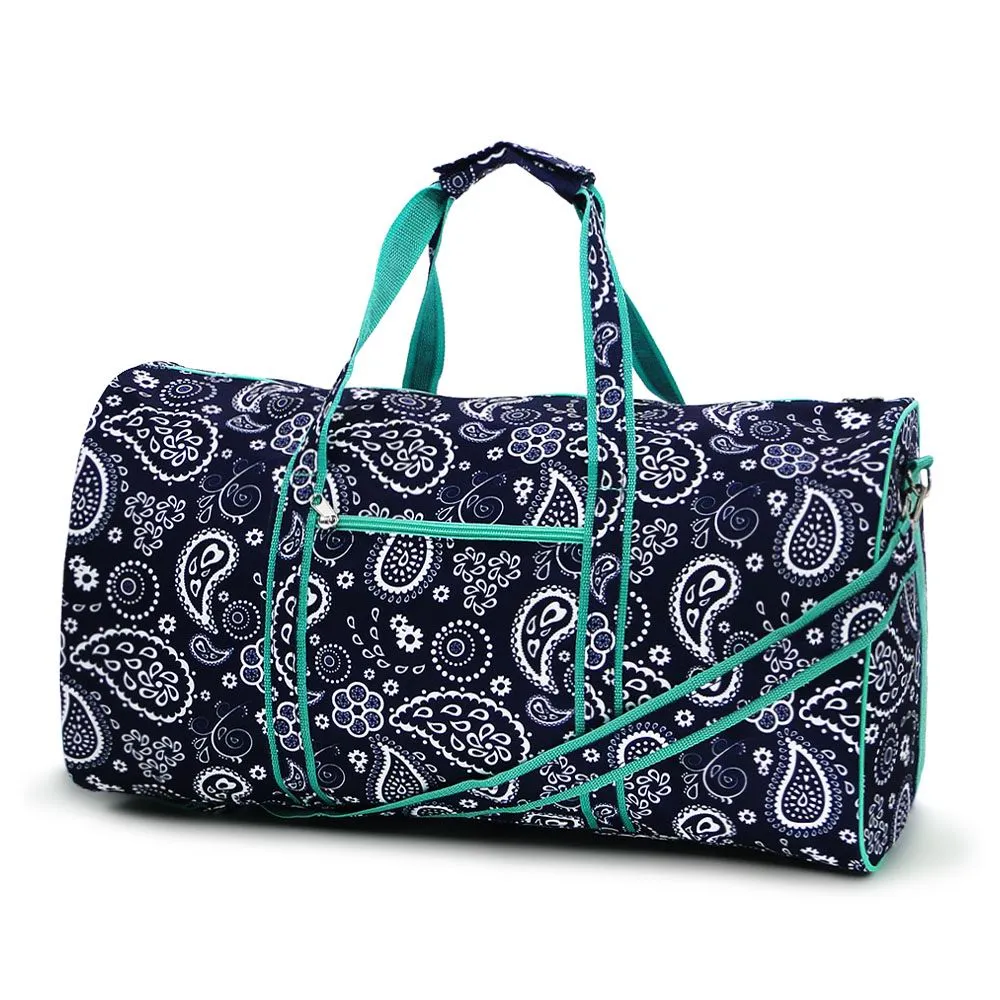 K400 | PORTABLE LARGE DUFFEL BAG - PAISLEY & FLORAL