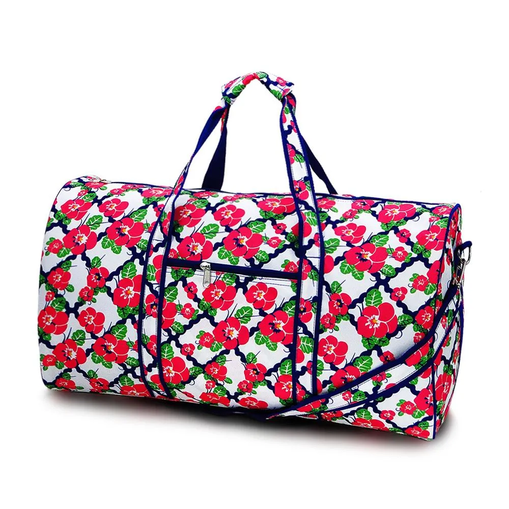 K400 | PORTABLE LARGE DUFFEL BAG - PAISLEY & FLORAL
