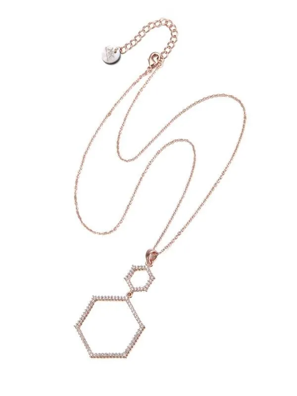 Karen Sampson Geometric Yellow Gold Pendant Necklace