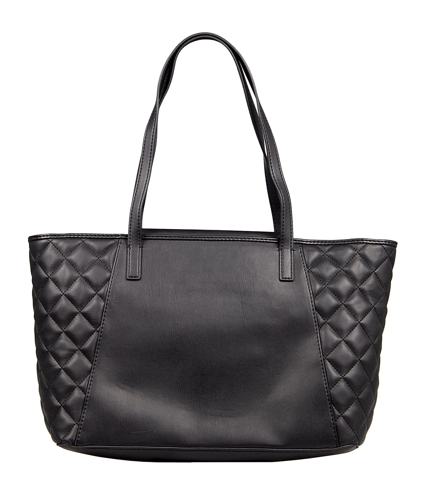 Love Moschino Black Quilted Classic Large Shopper Tote Bag