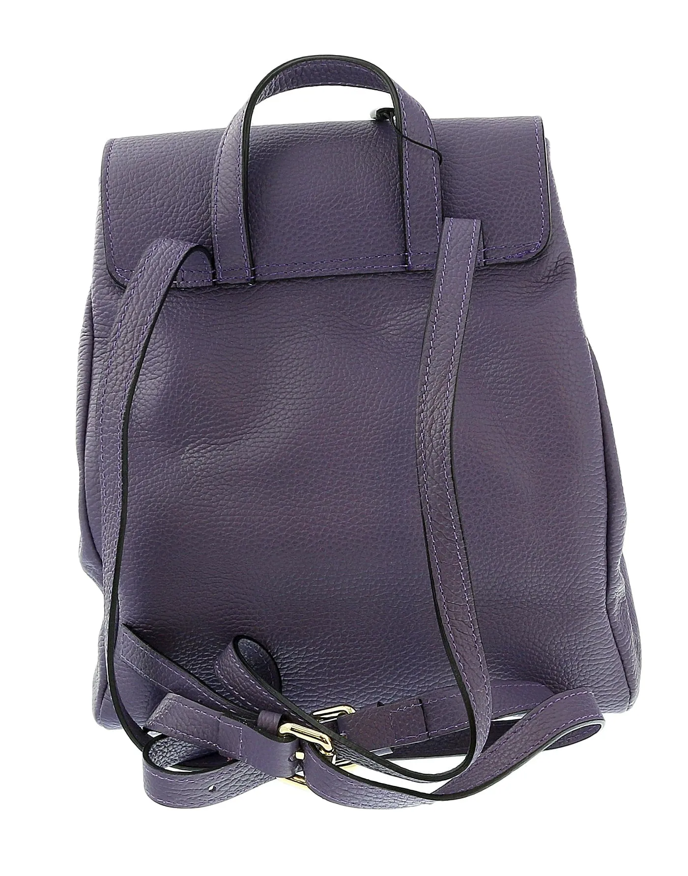 Pierre Cardin Purple Leather Classic Medium Fashion Backpack
