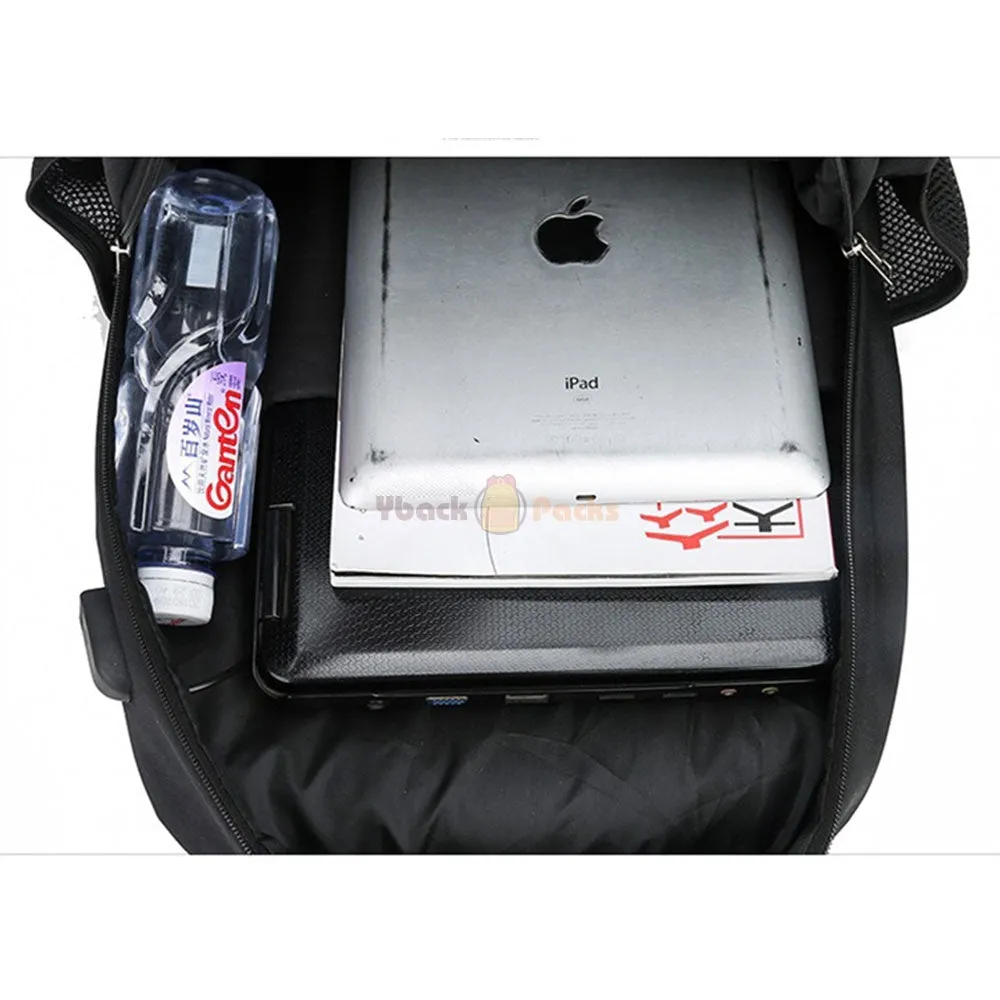 Travel Backpack with USB Charging Port for Teen Boys Oxford Large Capacity School Bag Top Level