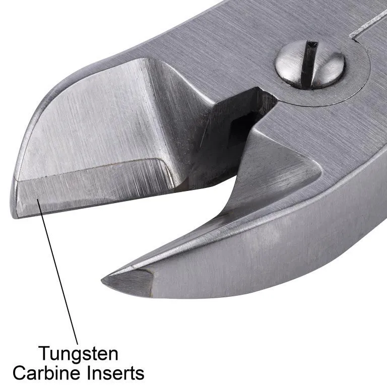 Tronex 7011T Oval Head Semi-Flush Tungsten Carbide Cutter with Ergonomic Handles, 6.3" OAL