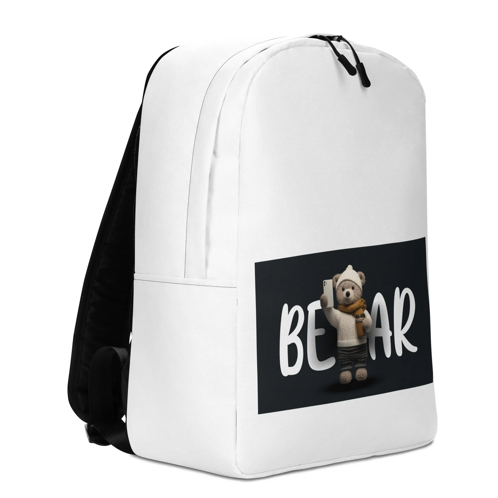 Winter Bear Sweater Minimalist Backpack