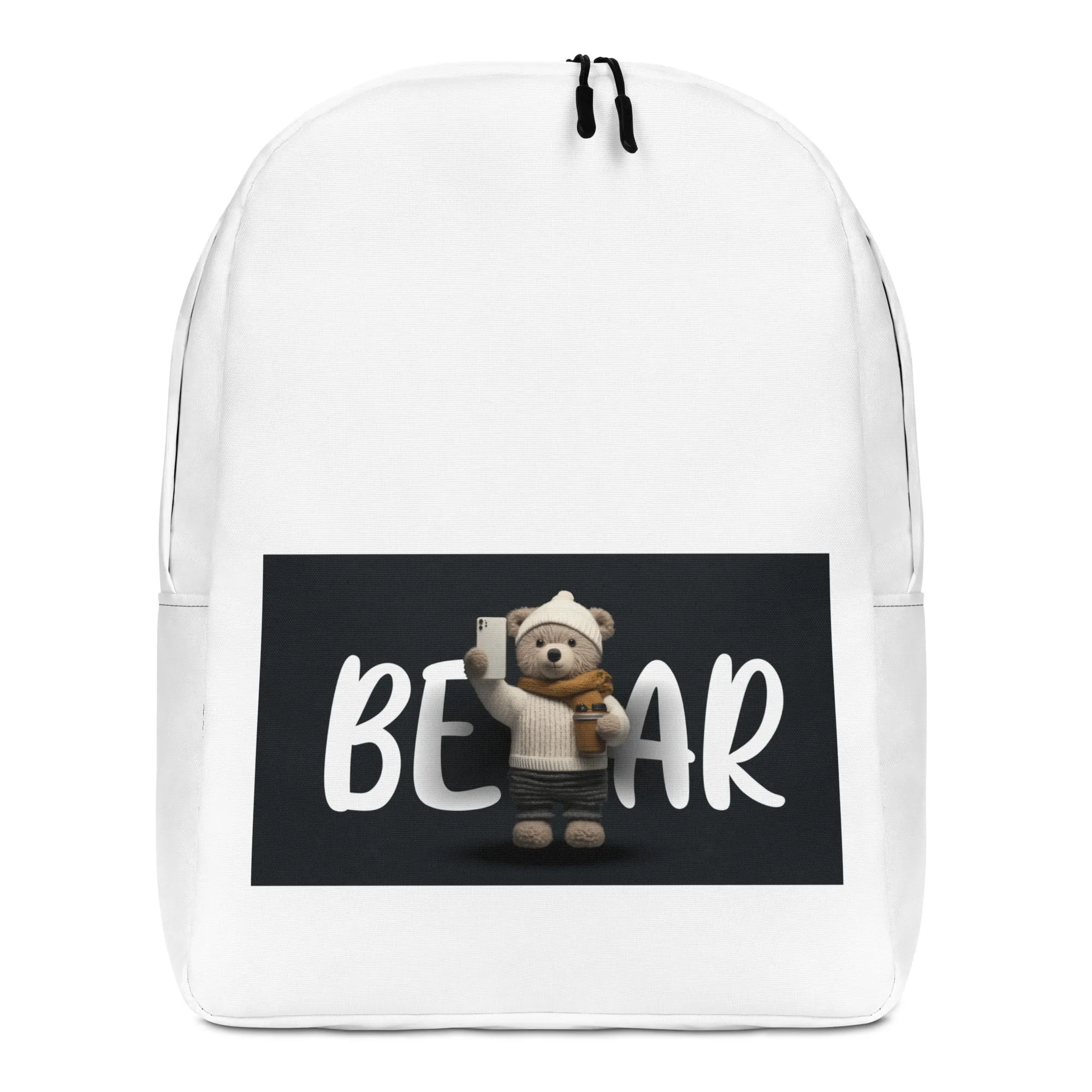 Winter Bear Sweater Minimalist Backpack
